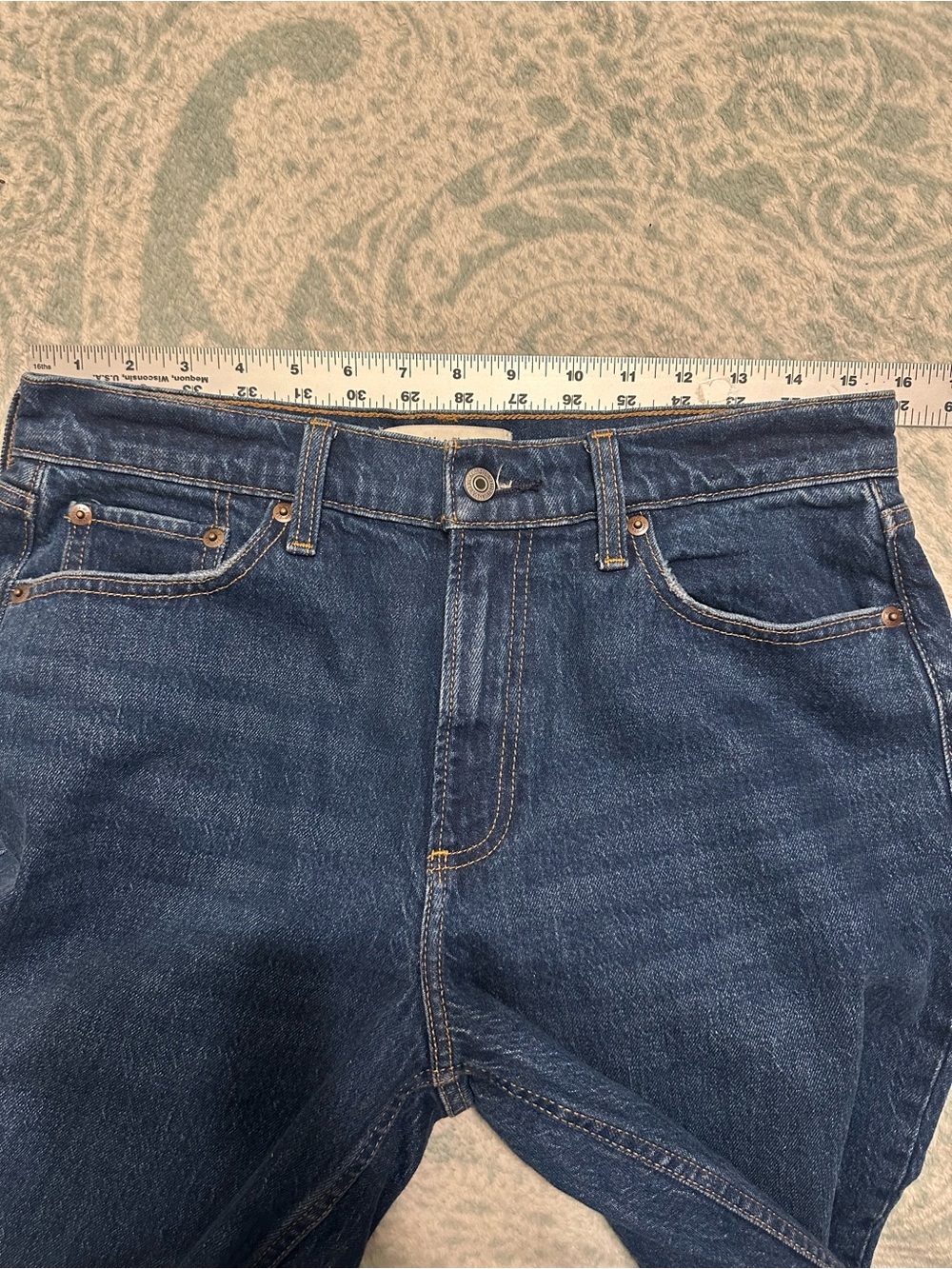 Abercrombie Fitch The Baggy Low Rise Denim Jeans Curvy Love 27 Cambodia - Picture 5 of 8